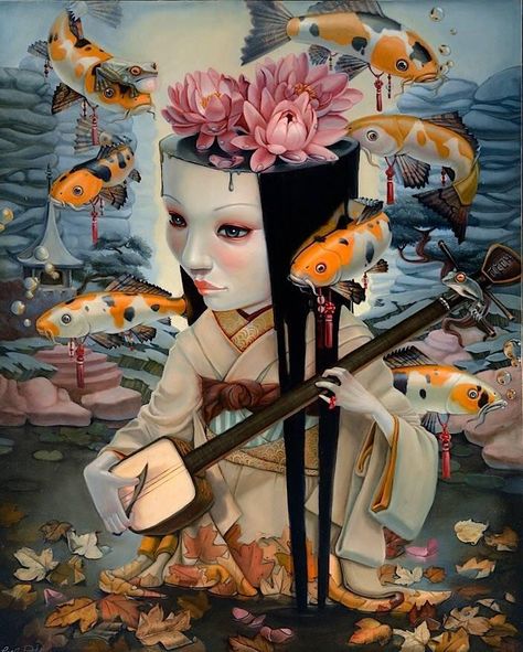 Pop Surrealism, Art Beat, Psy Art, Illustration Photo, Photo D Art, Lowbrow Art, Arte Inspo, Orange Art, Visionary Art