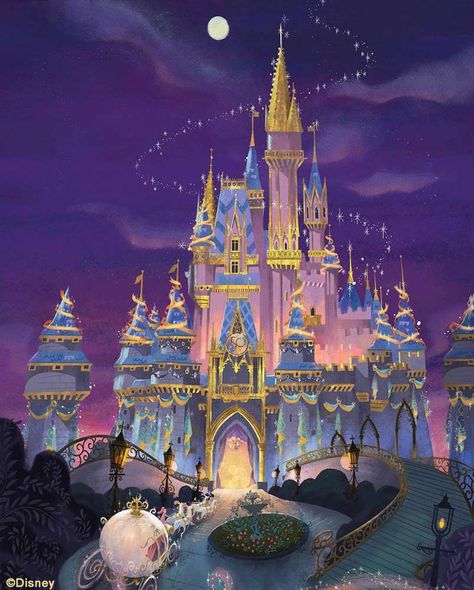 Mary Blair, Disney Reveal, Disney World Castle, Castle Illustration, Princesas Disney Anime, Walt Disney Imagineering, Disney 50th Anniversary, Disney Imagineering, 디즈니 캐릭터