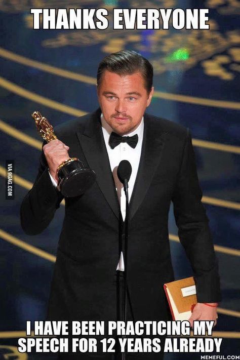 Leonardo DiCaprio finally wins an Oscar - one of many memes flooding your social media feeds Tumblr, Humour, Leonardo Dicaprio Funny, Leonardo Dicaprio Oscar, Hugh Glass, Oscars 2016, Django Unchained, Howard Hughes, The Last Laugh