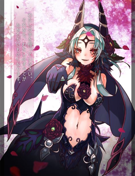 Anime picture 				769x1000 with  		monster girl encyclopedia 		bicorn (monster girl encyclopedia) 		rocknroll (artist) 		long hair 		single 		tall image 		blush 		looking at viewer 		light erotic 		breasts 		smile 		grey hair 		horn (horns) 		outstretched arm 		facial mark 		text 		monster girl 		girl 		gloves 		navel Manga Knight, Monster Encyclopedia, Mouth Accessories, Monster People, Magi Manga, Hair Horn, Monster Girl Encyclopedia, Girls Gloves, Monster Girls