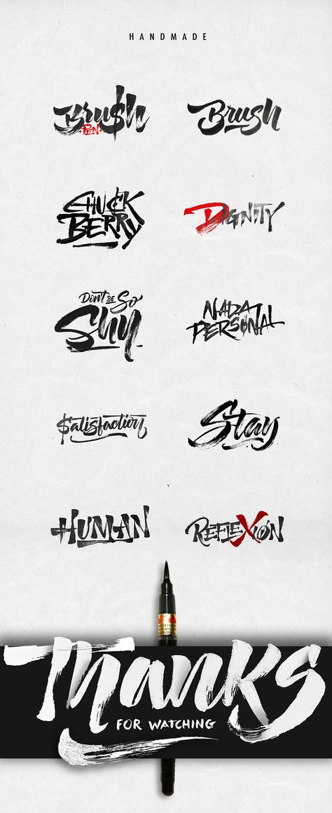 Brush Pen Collection N.1 on Behance Brush Pen Font, Pen Fonts, Tomato Logo, Lettering Brush Pen, Calligraphic Logo, Artistic Typography, Calligraphic Fonts, Calligraphy Brush Pen, Brush Typography