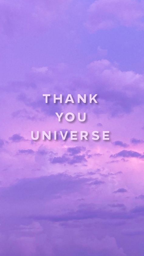 Thank U Universe Wallpaper, Thanks Universe Gratitude, Purple Vision Board Wallpaper, Thank You Universe Wallpaper, Thank You Universe Gratitude, Thank You Universe, Vision Board Purple, Purple Manifestation, Thankful Wallpaper