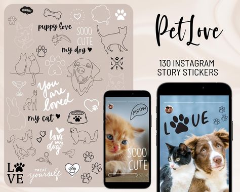 Excited to share this item from my #etsy shop: Instagram Story Stickers Pets Dog, Instagram Sticker, Story Stickers, Instagram Decal, Pet Stickers, Digital Download, Puppy Love, Dog, Cat Dog Instagram Story Stickers, Instagram Decal, Instagram Story Stickers, Stickers Instagram, Instagram Sticker, Dog Instagram, Story Sticker, Story Stickers, Pet Stickers