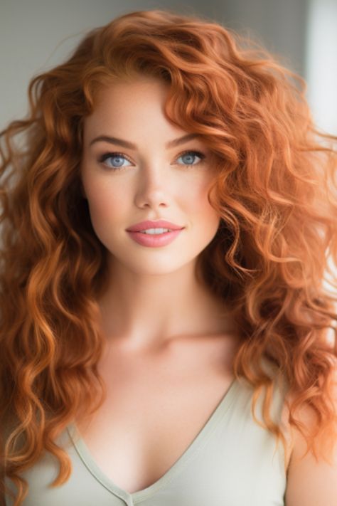 The loose strawberry blonde curls offer a romantic, classic look. Loose curls add volume and bring out the intricate highlights and lowlights within your strawberry-blonde hair. Click here to check out more dazzling strawberry blonde hair ideas to turn heads in 2023. Level 9 Red Hair, Blonde Or Red Hair, Hair Color Ideas For Red Heads With Highlights Strawberry Blonde, How To Look Beautiful Naturally, Strawberry Blonde Curls, Strawberry Blonde Hair With Highlights, Blonde With Strawberry Blonde Lowlights, Blonde Hair Women, Hair Styles Red