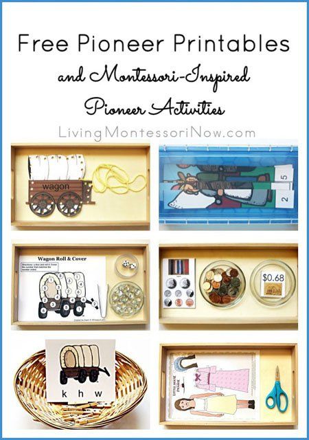 Long list of free pioneer printables plus ideas for using printables to prepare Montessori-inspired pioneer activities for preschoolers through 1st graders. Perfect for a pioneer unit study or Little House on the Prairie unit study. Montessori, Teaching Social Studies, Teaching History, Pioneer Day Activities, Pioneer Activities, Pioneer Crafts, Pioneer Day, Pioneer Life, Homeschool History