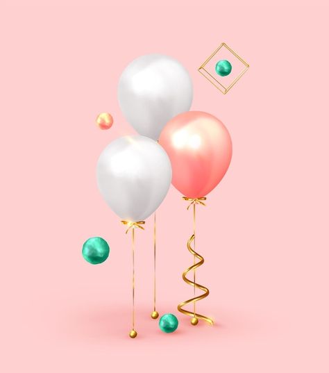 Festive background with helium balloons.... | Premium Vector #Freepik #vector #gift-3d #3d-balloon #birthday-3d #balloon Pastel, Happy Anniversary Banner, 3d Balloon, Festive Background, Anniversary Banner, 3d Elements, Balloon Birthday, Holiday Poster, Helium Balloons