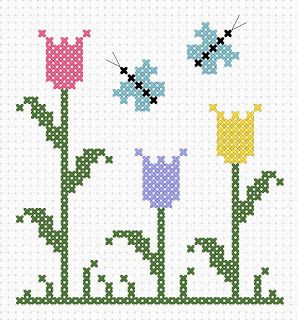 Tiny Cross Stitch, Cross Stitch Patterns Flowers, Pola Sulam, Cross Stitch Bookmarks, Mini Cross Stitch, Cross Stitch Borders, Cute Cross Stitch, Cross Stitch Cards, Embroidery Flowers Pattern