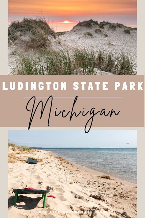 Luddington Michigan, Michigan Day Trips, Ludington Michigan, Great Lakes Michigan, Ludington State Park, Michigan State Parks, State Park Cabins, Michigan Road Trip, Dream Future