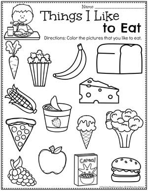 Food Activities Preschool To Eat, Things I Did Project, Who Am I Preschool Theme, My Favorite Things Lesson Plans, My Self Worksheets For Preschool, Pre K About Me Activities, All About Me Coloring Sheet Preschool, My Favorite Food Preschool Activities, Favorite Food Activity Preschool