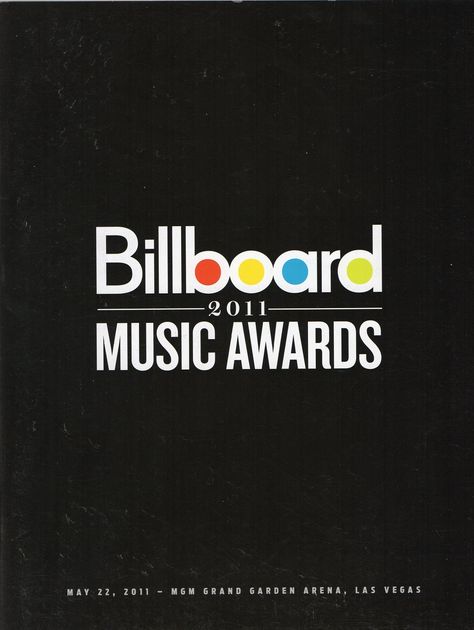 Billboard Music Awards Program 2011 Las Vegas, Music, Billboard Music, Billboard Music Awards, Music Awards, Media