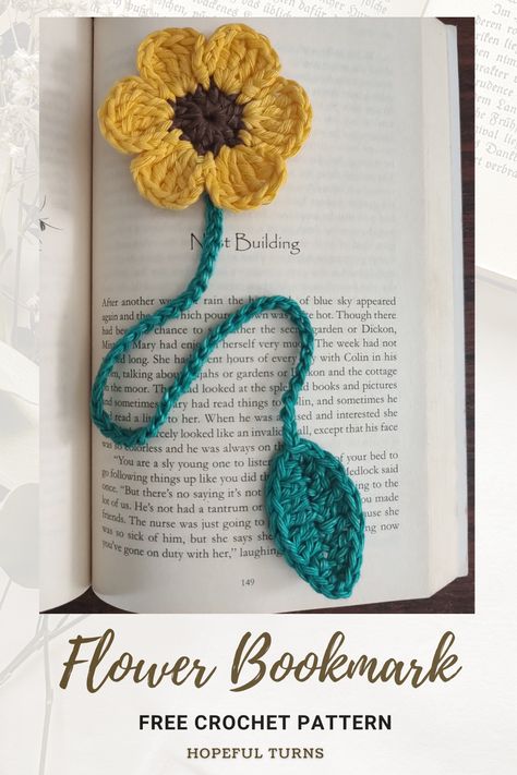 Crocheted Flower Bookmarks Free Patterns, Crochet Bookmarks Flower, Bookmark Flower Crochet, Crochet Red Yarn Projects, Butterfly Crochet Bookmark, Crochet Bookmark Leaf, Sunflower Crochet Bookmark Pattern, Daisy Crochet Bookmark, Crochet Bookmark Flower Free Pattern