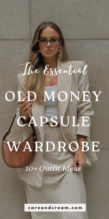 Looking to create an old money capsule wardrobe? Our essentials guide has you covered! Learn how to look old money and achieve the timeless old money aesthetic. This guide also includes old money outfit ideas. Plus: quiet luxury capsule wardrobe, old money wardrobe essentials women, old money aesthetic women, old money aesthetic outfits, timeless capsule wardrobe, old money closet essentials. (📷 thacianamesquita IG) Old Money Outfits Amazon, Summer Quiet Luxury Outfits, Midsize Old Money Outfits, Modest Old Money Outfits, Old Money Closet, Capsule Wardrobe Old Money, Old Money Wardrobe Essentials, Old Money Aesthetic Women, Luxury Capsule Wardrobe