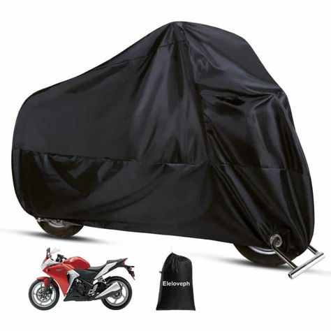 Eleloveph All Season Motorcycle Cover, Black Motorbike Cover, Garage Velo, Snow And Sun, Royal Enfield Accessories, Biker Accessories, Motorcycle Cover, Waterproof Sunscreen, Bike Cover, Audi S3