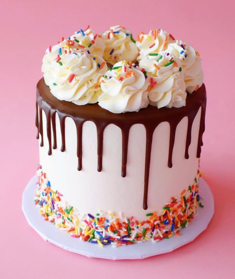 Ombre Drip Cake, Drip Cake Designs, Bolo Drip Cake, Dripping Cake, Circus Cake, Chocolate Drip Cake, Drip Design, Chocolate Drip, Drip Cake