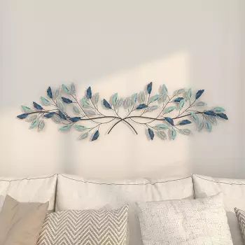 Decorative Metal Wall Plates : Page 7 : Target Decor Above Headboard, Farm Stand Ideas, Roadside Farm Stand, Wall Decorations Ideas, Metal Leaf Wall Art, Above Bed Wall Decor, Leaf Wall Decor, Bed Wall Decor, Metal Wall Plaques