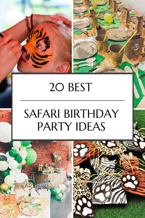 Wild And 5 Birthday, Animal Themed Birthday Party Activities, Party Favors Safari Theme, Safari Birthday Party Outdoor, Party Animal Birthday Theme Games, Animal Party Theme Decoration, Jungle Safari Party Games, Safari Bday Theme, Safari Theme Party Games