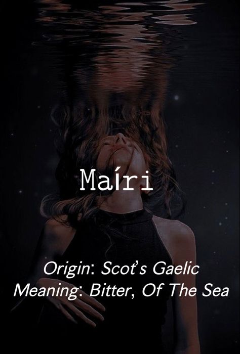 [ma(i)-ri] Gaelic Female Names, Aesthetic Girl Names, Writing Fantasy Novel, Storytelling Aesthetic, International Names, Gaelic Names, Story Help, Mystical Names, Female Character Names