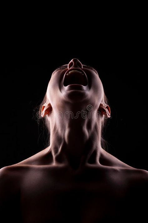 Screaming Mouth Drawing Reference, Female Scream, Face In Shadow, Screaming Mouth, Screaming Woman, Screaming Drawing, Woman Screaming, Scream Art, Hands On Face