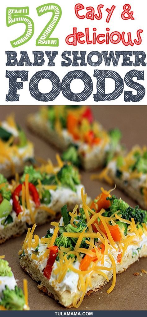 Looking for Baby Shower Food Ideas that will blow your guests away? Click to view this collection of 55 EASY, delicious and oh-so-popular baby shower finger foods recipes. Pin it. #babyshower #babyshowerfoods #babyshowerplanning Baby Shower Food Menu, Baby Shower Lunch, Baby Shower Appetizers, Baby Shower Finger Foods, Baby Shower Food Ideas, Souvenirs Ideas, Shower Appetizers, Shower Food Ideas, Baby Shower Food For Girl