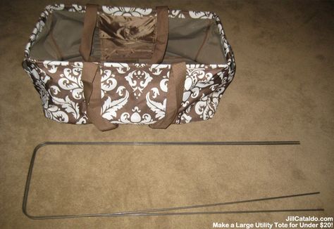 How to make a large utility tote for less than $20 | Jill Cataldo Couture, Grocery Bag Storage, Utility Tote Bag, Large Utility Tote, Diy Tote, Tote Bags Sewing, Utility Tote, Sewing Purses, Diy Tote Bag