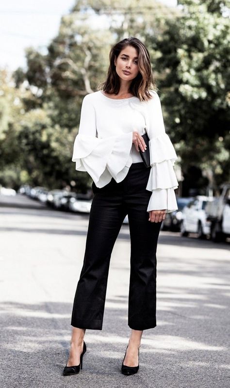 7 Refreshing Ways to Wear Black and White Work Attire, Inspired Outfits, Chique Outfits, Stil Vintage, Monochromatic Outfit, فستان سهرة, Looks Street Style, 가을 패션, Mode Inspiration