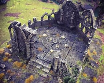 Abandoned Houses, Ancient Ruins, Dnd Terrain, Warhammer Terrain, Wargaming Terrain, 다크 판타지, Castle Ruins, Fantasy Setting, Fantasy Landscape