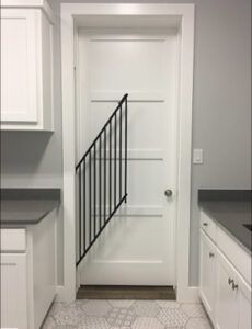 Retractable Pet Gate | Hidden Baby Gate | Hideagate Slide Out Dog Gate, Hide Away Dog Gate, In Wall Dog Gate, Stairwell Gate Ideas, In Wall Dog House, Hallway Gate Ideas, Built In Gate For Stairs, Diy Inside Dog Gate Ideas, Hidden Dog Gates