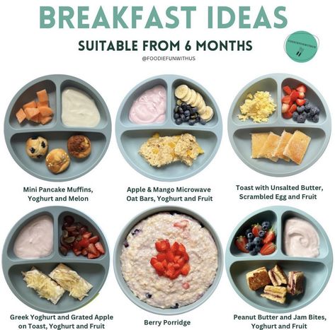 Jam Bites, Berry Porridge, Yoghurt And Fruit, Baby Weaning Foods, Mini Pancake Muffins, Baby Meal Plan, Baby Food Guide, Baby Led Weaning Breakfast, Fruit Toast