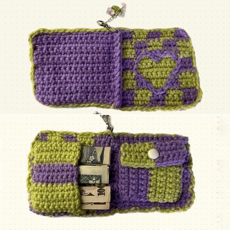 Delia Wallet Organizer Crochet pattern by CrochetWithLuv Crochet Wallet Pattern Free Tutorials, Crochet Wallet For Men, Crochet Wallet Pattern Free, Crochet Wallet Pattern, Wallet Crochet Pattern, Wallet Crochet, Wallet Pattern Free, Crochet Organizer, Crochet Wallet