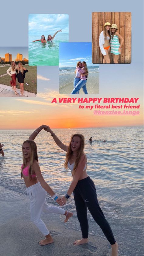 Cute Insta Stories For Birthdays, Insta Bday Stories Ideas, Birthday Post Instagram Best Friend, Snap Story Birthday Posts, Bestie Birthday Post Instagram, Insta Post For Birthday, Insta Story For Friends Birthday, Bff Birthday Story Instagram Ideas, Bsf Birthday Post