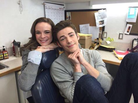 #Granielle are THE cutest little puppies ever. Just saying #Adorkable Tumblr, Barry And Caitlin, The Flash Season 1, Flash Funny, Flash Barry Allen, The Flash Grant Gustin, Candice Patton, Flash Tv Series, Danielle Panabaker