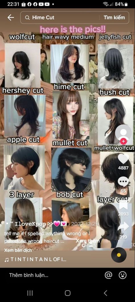 Fesyen Rambut Pendek, Fesyen Korea, Lukisan Fesyen, Nyttige Tips, Lukisan Comel, Long Wolfcut Haircut With Bangs, Fesyen Rambut, Hair Style Korea, Haircut With Bangs