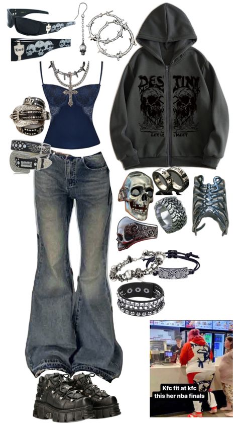 Kinda punk-grunge.. it’s just smth I would wear idfk what it is Hungarian Girl, Tv Show Friends, Filmy Vintage, Outfit Grunge, Mode Grunge, Estilo Punk, 2000s Fashion Outfits, Punk Outfits, Mein Style
