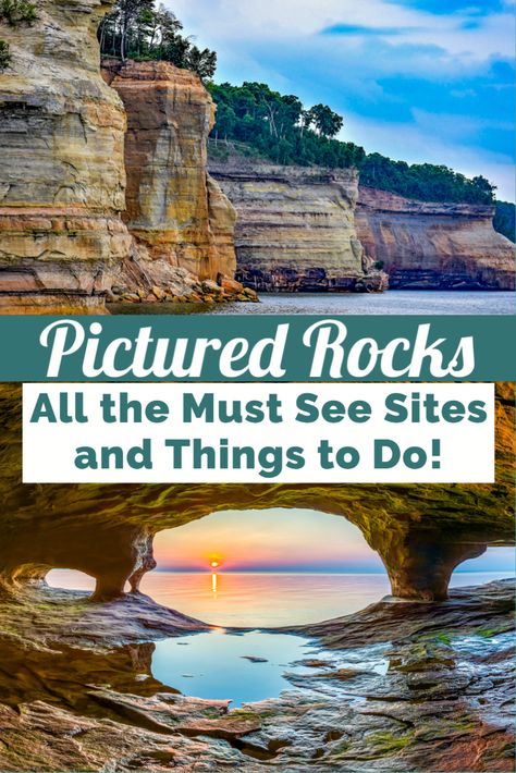 Pictures Rocks Michigan, Backpacking Pictured Rocks, Pictures Rocks National Lakeshore, Pictured Rocks Michigan Hiking, Painted Rocks National Lakeshore, Picture Rocks Michigan, Pictured Rocks Michigan, Michigan Camping, Travel Michigan