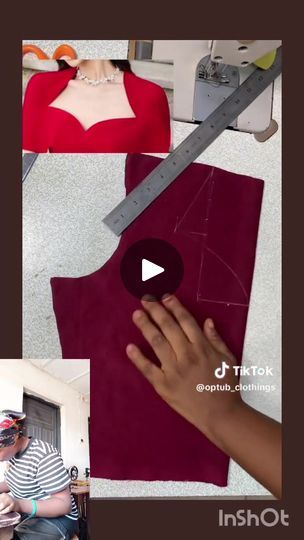 33K views · 996 reactions | How to cut and sew a Queen Annie neckline not a build up neckline please sweetheart dress on free hand without pattern. #FacebookPage #fashion... | By Tiktok fashion designers | Facebook How To Cut Queen Anne Neckline, Built Up Neckline Pattern, Queen Anne Neckline Dress, Sweetheart Neck Design, Sweetheart Neckline Pattern, Sweetheart Neckline Blouse, Queen Anne Neckline, Neck Lines, Diy Jacket