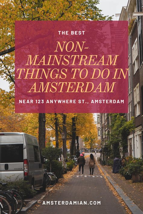 The Best Non-Mainstream Things to Do in Amsterdam. Creative and unusual things to do in Amsterdam, for locals and tourists alike. #amsterdam #traveltips Things To See In Amsterdam, Things To Do In Amsterdam Top 10, Unique Things To Do In Amsterdam, Free Things To Do In Amsterdam, Amsterdam To Do, Amsterdam September, Amsterdam Activities, Amsterdam Things To Do, Amsterdam Tourist Attractions