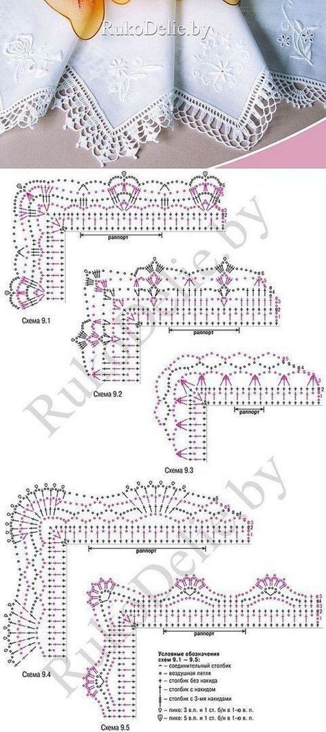 Háčkovaná Čipka, Háčkované Lemy, Crochet Border Patterns, Crochet Doily Diagram, Crochet Edging Patterns, Crochet Lace Edging, Crochet Lace Pattern, Crochet Borders, Chale Crochet