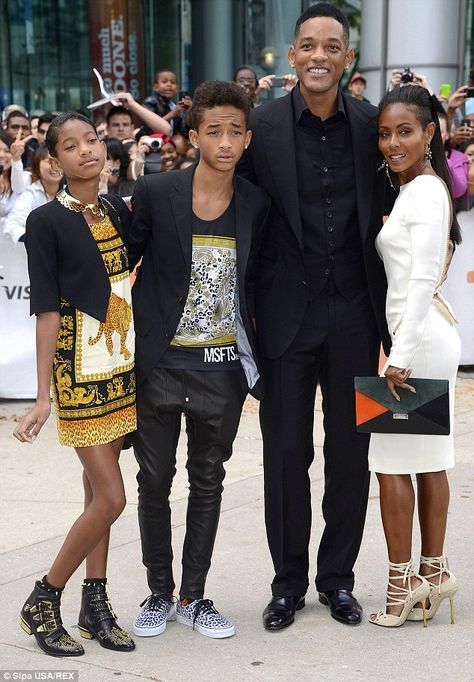 Will And Jada, Will Smith And Family, Will And Jada Smith, Jada Smith, Willow And Jaden Smith, Smith Family, Hollywood Music, Jada Pinkett, Willow Smith