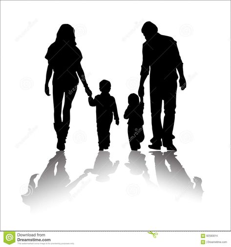 Photo about Happy dream family, black Silhouette with white background. Illustration of vacationer, chat, vector - 92583014 Family Sketch Drawing, Family Silhouette Tattoo, Γενέθλια Mickey Mouse, Family Silhouette, Silhouette Tattoo, Silhouette Family, Family Sketch, Family Symbol