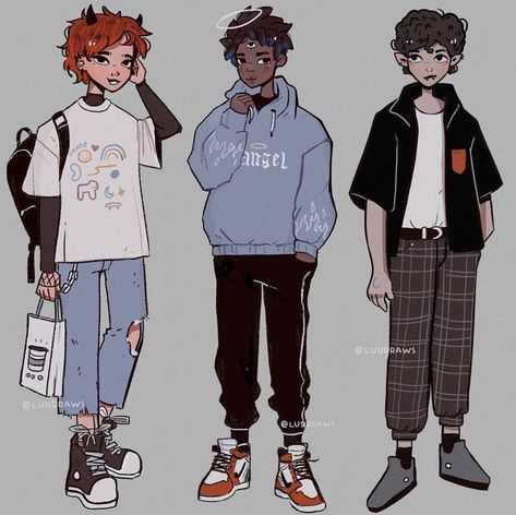 Drawing Reference Clothes Men, Guy Clothing Drawing, Male Oc Outfits Casual, Guy Drawing Outfits, Guys Outfits Drawing, Anime Guys Outfit Design, Cool Male Outfits Drawing, Male Art Outfits, Clothes For Men Drawing