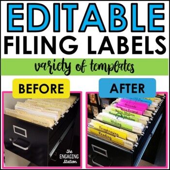 File Cabinet Drawer Insert, Organize Files At Work, Teacher Filing Cabinet Organization, Teacher File Organization, Filing Cabinet Redo, Filing Ideas, File Cabinet Organization, File Organization System, Cabinet Labels