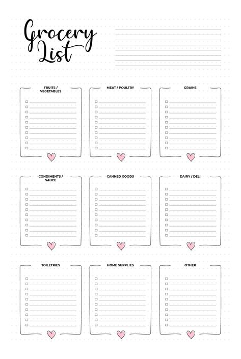 Grocery List And Meal Plan Printable, Grocery List By Category, Organisation, Grocery Category List, Weekly Shopping List Template, Free Printable Grocery List Templates Shopping, Grocery List Printable Free Templates, Printable Grocery List With Categories, Grocery Lists Template