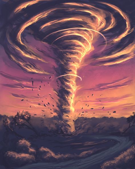 Tornado Fantasy Art, Power Painting Art, How To Draw Tornado, Wind Power Drawing, Power Of Nature Art, How To Draw Wind, Whirlpool Drawing, Storm Clouds Drawing, Weather Powers