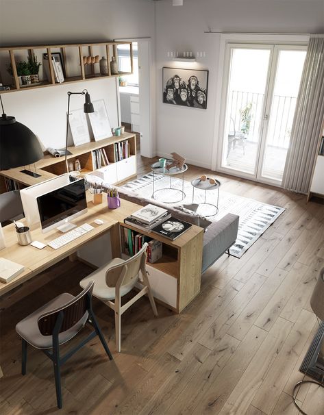 Podcast Studio Home Office, Interior Kantor, Home Workspace, Home Office Colors, Workspace Design, Modern Home Office, Home Office Setup, Home Office Space, Design Living Room