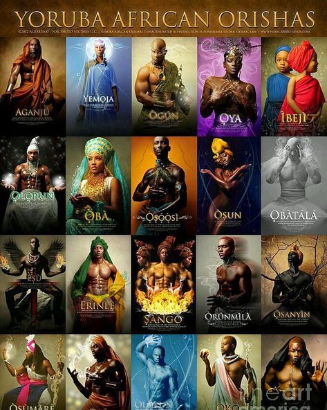 #African Yorubas the #deities #orishas The #africangods My WordPress http://bit.ly/2bdBuXa the African Gods... African Orishas, Oya Orisha, Yoruba Deities, African Gods, Yemaya Orisha, Yoruba Orishas, Goddess Spirituality, Orishas Yoruba, African History Truths