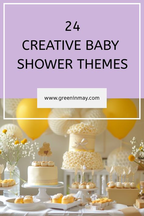 Are you planning a baby shower and can’t decide on the baby shower theme to use? Here are some unique baby shower themes and ideas! Call Baby Shower Theme, Work Baby Shower Decorations, Neutral Baby Girl Shower Ideas, Sophisticated Baby Shower Ideas, Baby Shower Ideas For A Boy, Unusual Baby Shower Themes, Baby Shower Ideas 2024, Restaurant Baby Shower Ideas, No Theme Baby Shower Ideas