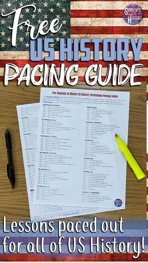 Us History Homeschool, Middle School American History, Middle School History Curriculum, Us History Anchor Charts Middle School, High School History Lesson Plans, Us History Unit Studies, History Lesson Plans High School, Unit Studies For Middle School, Classroom Themes High School History