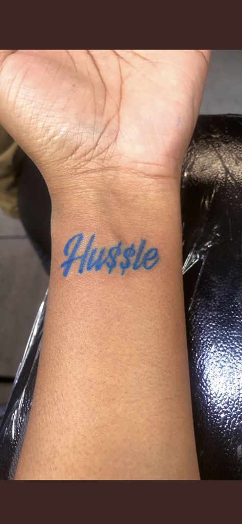 Rip Nipsey Hussle 💙🙏🏽 Tattoo Blue Ink, Hussle Tattoo, Nipsey Hussle Tattoos, Blue Ink Tattoo, Gold Tattoo Ink, Rip Tattoos, Blue Ink Tattoos, Bestfriend Tattoos, Homemade Tattoos