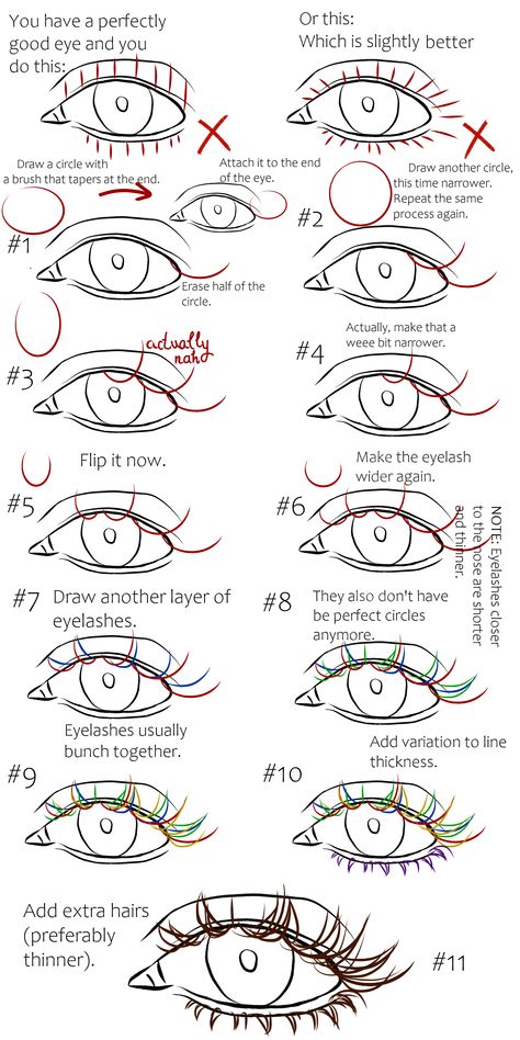 Step By Step Realistic Eye Drawing, Eye Lashes Tutorials Drawing, How To Draw Eye Lashes Digital, How To Draw Eyes Realistic Step By Step, Drawing Tips For Beginners Eyes, Eye Drawing Beginner, Drawing Hairstyles Tutorials, Cool Stuff To Draw When Bored, How Do You Draw Eyelashes