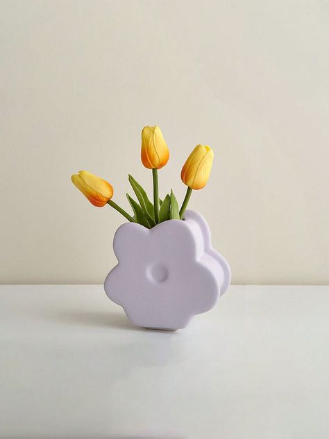 Purple  Collar  Polymer Clay   Embellished   Home Decor Ceramic Bank Ideas, Vase Clay Design, Clay Vases Ideas, Floreros Aesthetic, Modelling Clay Art, Clay Vase Ideas, Polymer Clay Home Decor, Clay Flower Vase, Polymer Clay Vase